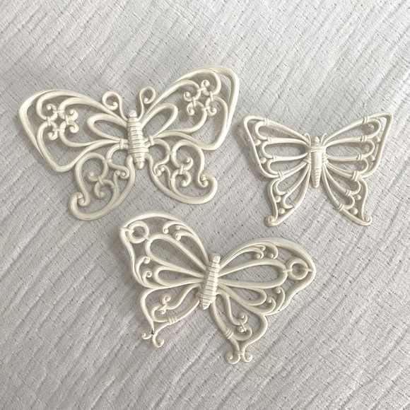 Vintage Homco Butterfly Wall Decor Boho - Picture 1 of 6